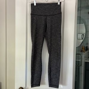 Black/white Lululemon leggings, size 6